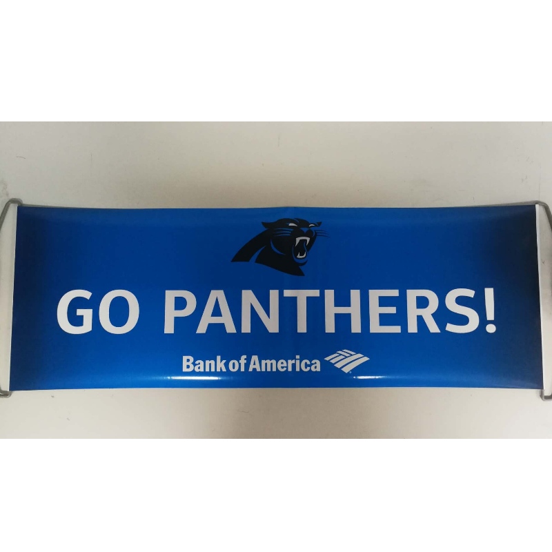Προσαρμοσμένο λογότυπο Hand Held Roller Banner- Panthers 24x68CM